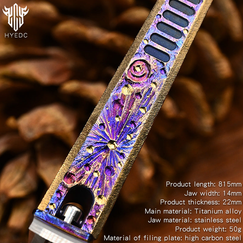 Starry Sky Limited Edition Titanium Alloy Nail Clippers Anti-Splash High-End Fingernail Cutter for Outdoor Camping EDC Tool