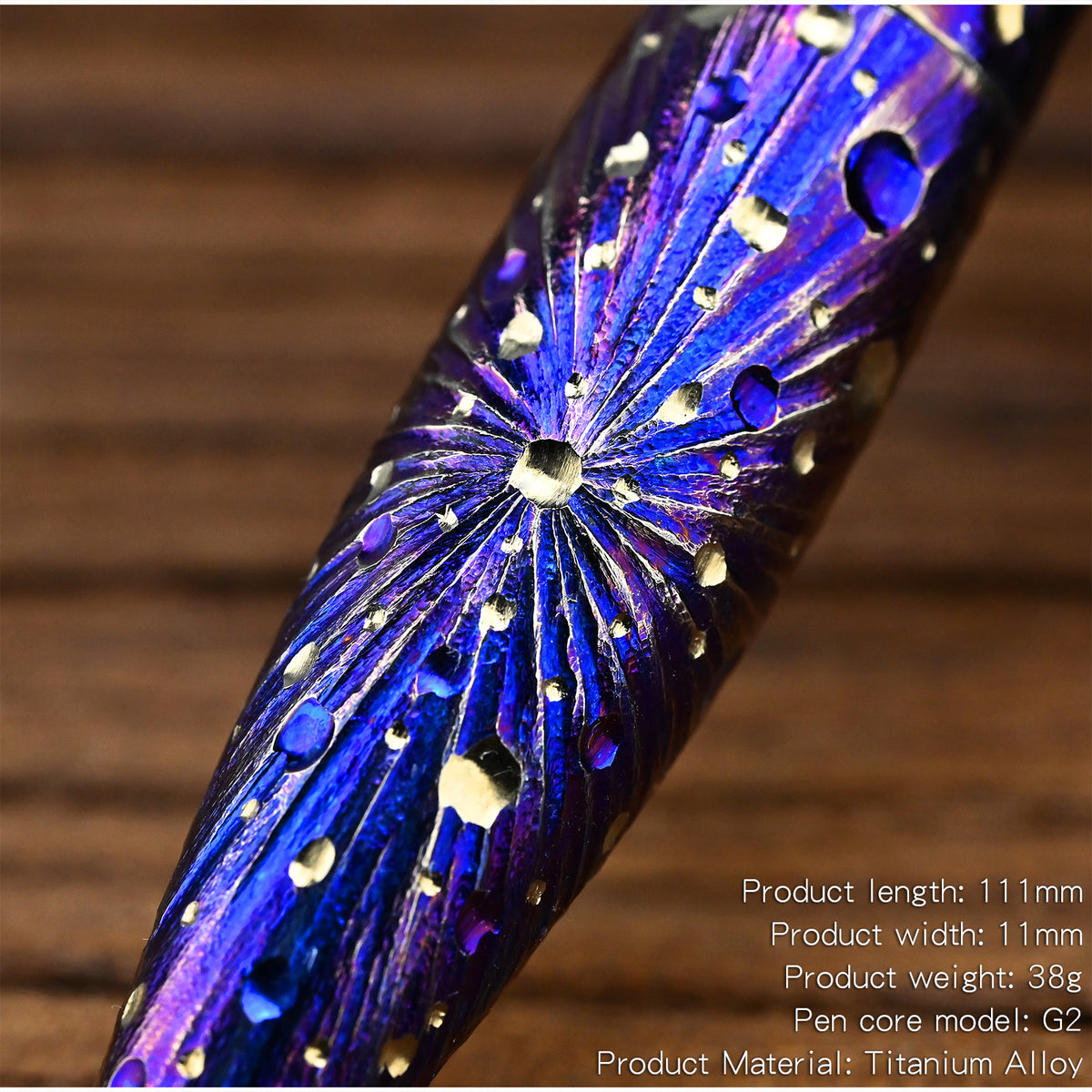 Star Sky Multipurpose Titanium Alloy Tactical Ballpoint Pen Self Defense Writing Tool for Outdoor Office Gift EDC