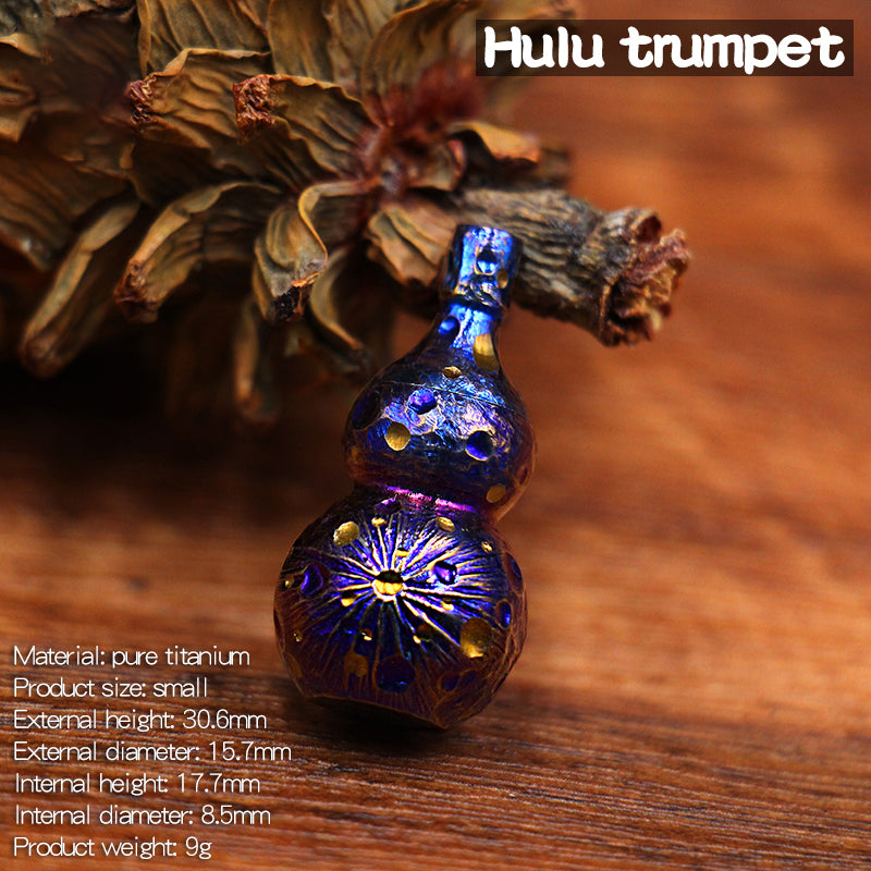 Star Sky Gourd Shape Mini Waterproof Pill Case Titanium Alloy Outdoor First Aid Medicine Moisture-proof Sealed Storage Keychian