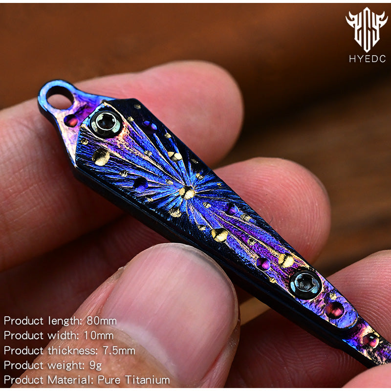 Star Sky Limited Portable Titanium Earpick Ear Scoop Titanium Alloy Ear Spoon Outdoor EDC Tool