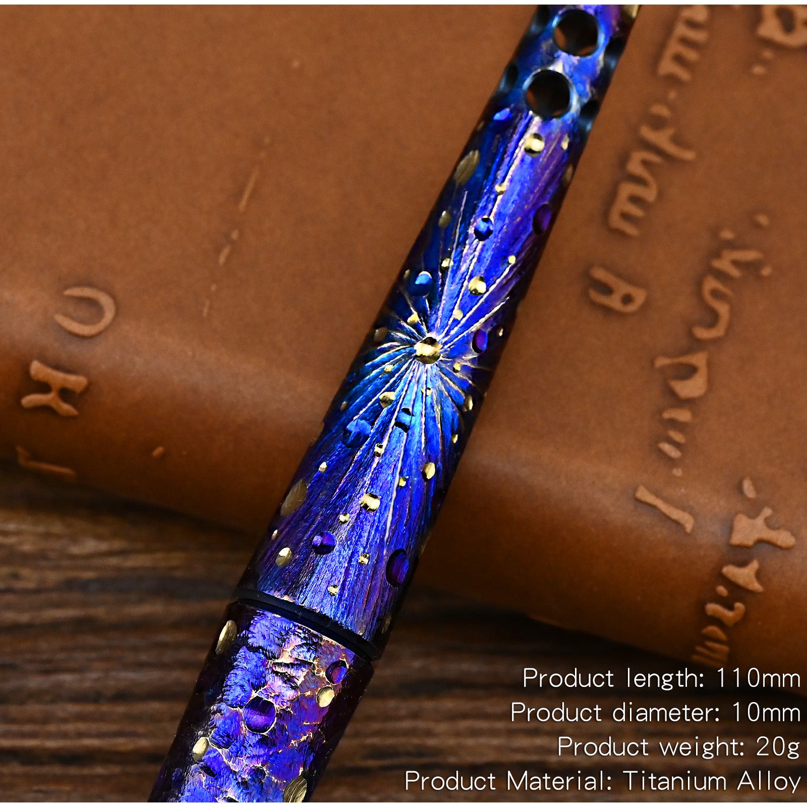 Star Sky Limited EditionTitanium Alloy Tactical Pen Hand Carved  Pen Metal Signature Neutral Pen  EDC