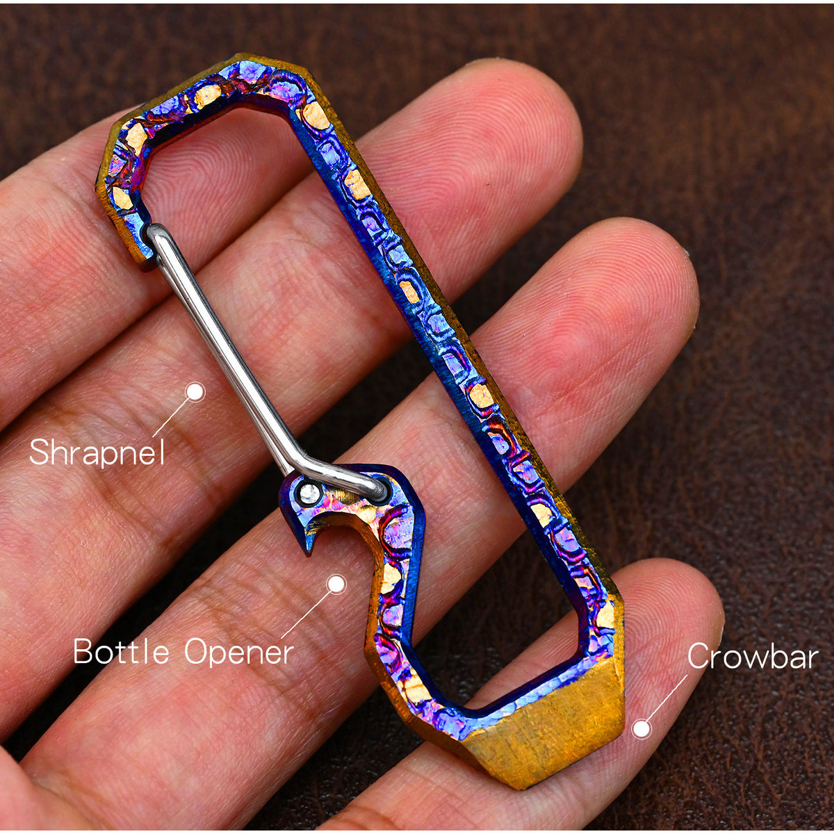 Titanium Alloy Star Sky Keychain Portable Pocket Multi Tool Keyring Outdoor EDC Bottle Opener Mini Survival Key Chain