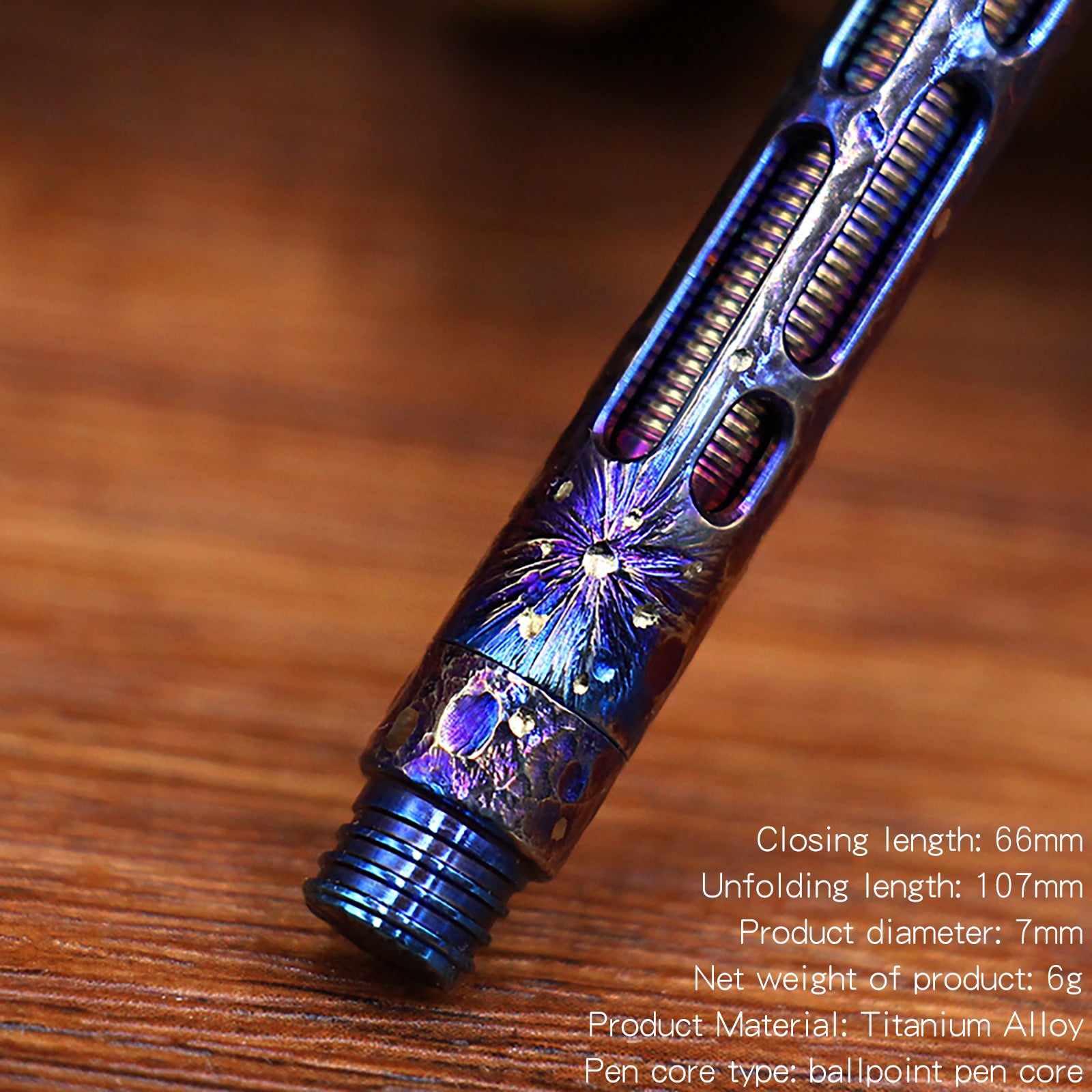 HCYEDC Star Sky Mini Titanium Alloy Tactical Pen Star Sky Limited Edition Metal Tungsten Steel Signature Pen EDC Emergency Defense Emergency Escape