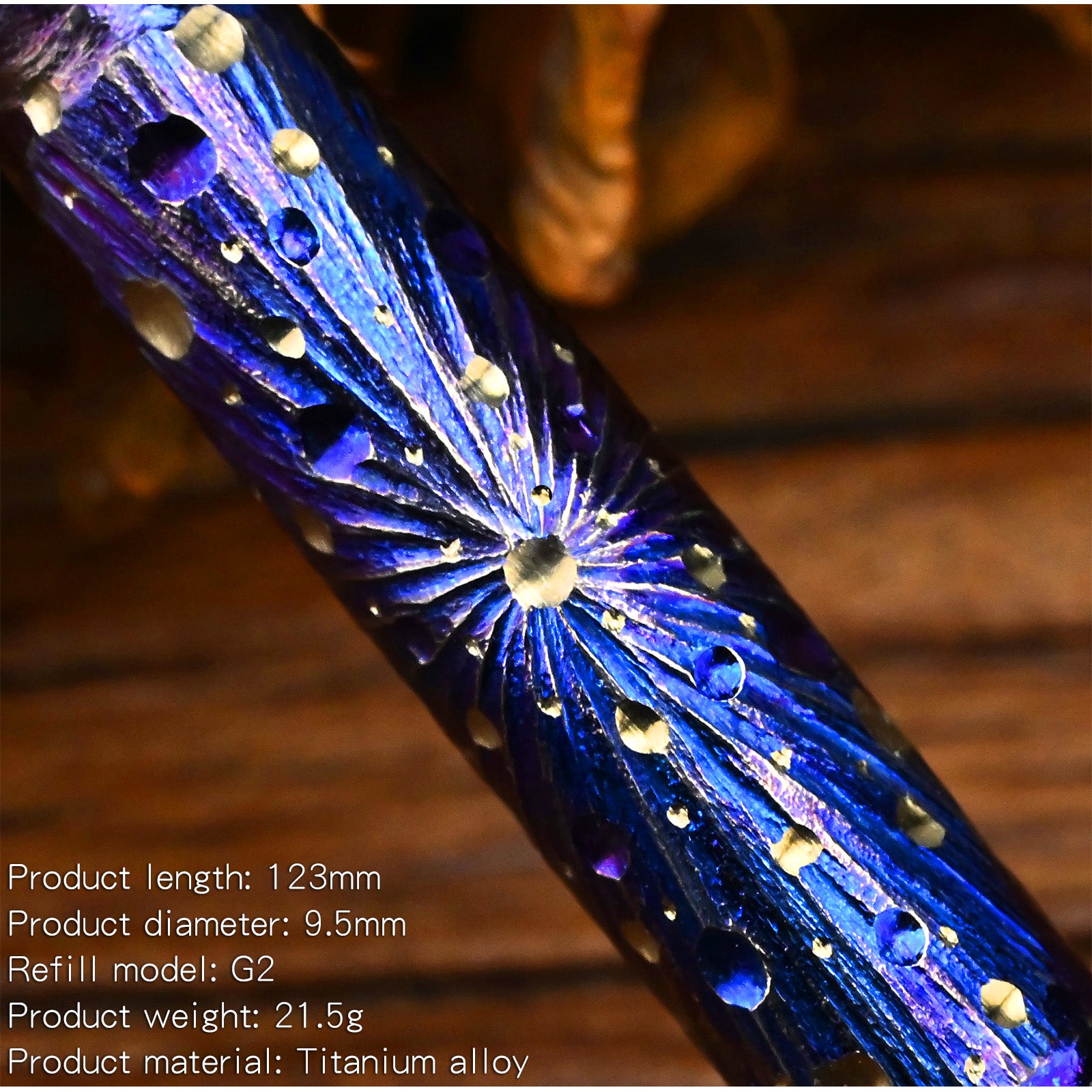 Titanium Alloy Tactical Pen Hand Carved Star Sky Limited Edition Metal Signature Neutral Outdoor Stationery EDC