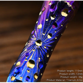 Hand Carving Star Sky  Titanium Alloy Multi-Function Crowbar  Opener Outdoor Crowbar EDC