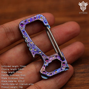 Star Sky Limited Edition Titanium Alloy Key Chain Multi-Function Car Bottle Opener Men's Pendant Key Chain EDC