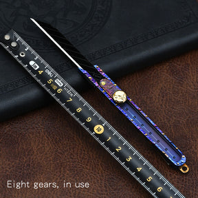 Star Sky Titanium Alloy Push Knife Replaceable Blade Art Knife Multifunctional Pocket Cutter Paper Wallpaper Cutting Tool