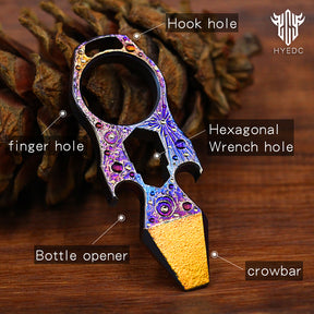 Star Sky Limited Edition Multi-Functional Bottle Opener EDC Tool Titanium Alloy Tactical Window Crowbar Breaker
