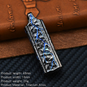 Handmade Titanium Mechanical Automatic IgnitionLighter Alloy Material EDC Gift Box