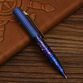 Star Sky Multipurpose Titanium Alloy Tactical Ballpoint Pen Self Defense Writing Tool for Outdoor Office Gift EDC
