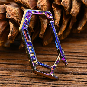 Star Sky Limited Edition Titanium Alloy Keychain Spring Free Carabiner Multifunctional Bottle Opener Car Key Holder EDC