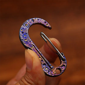 Limited Starry Sky Version Titanium Alloy Outdoor Multi-Functional Keychain Mini Knife Portable