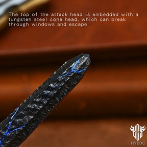 Limited Edition Titanium Alloy Tactical Pen Hand Carved Stone Grain Tungsten Metal Signature Neutral EDC Split Rock Pen