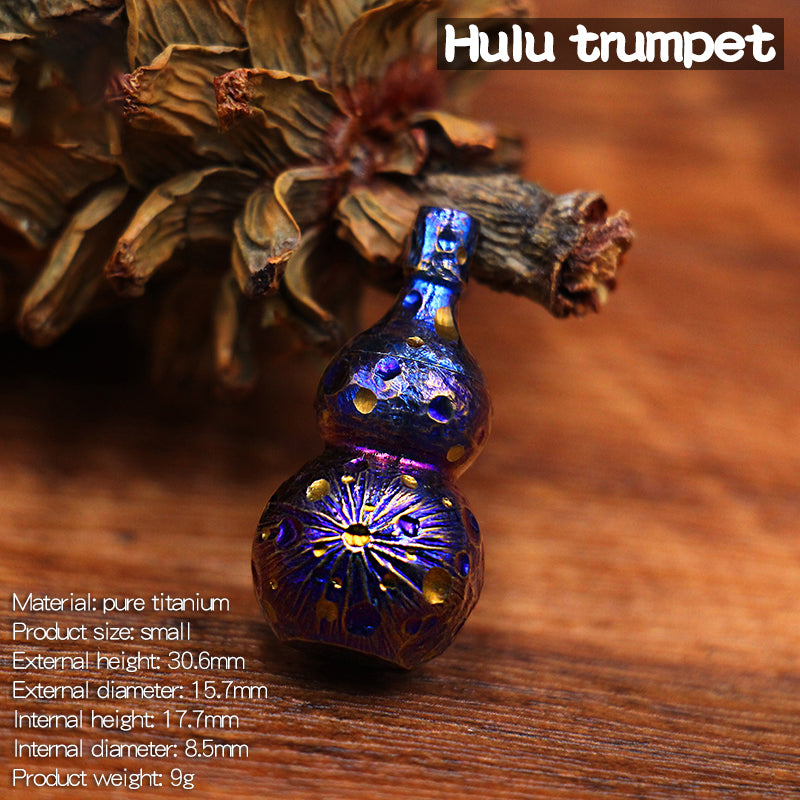 Star Sky Gourd Shape Mini Waterproof Pill Case Titanium Alloy Outdoor First Aid Medicine Moisture-proof Sealed Storage Keychian