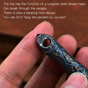HCYEDC Titanium Hand Carving Rock Texture Titanium Alloy Tactical Pen Pen Decompression Metal Signature Neutral Tactical Bolt Action Pen with Steel Glass Breaker Design Emergency Emergency Escape Pen