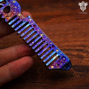 Starry Sky Limited Edition Titanium Alloy Comb Special Anti static Male and Female Home Massage Comb Portable Bottle Opener EDC