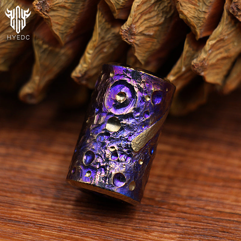 Star Sky Limited Edition Colorful Titanium Alloy Knife Beads Paracord Umbrella Rope Bead DIY Pendant