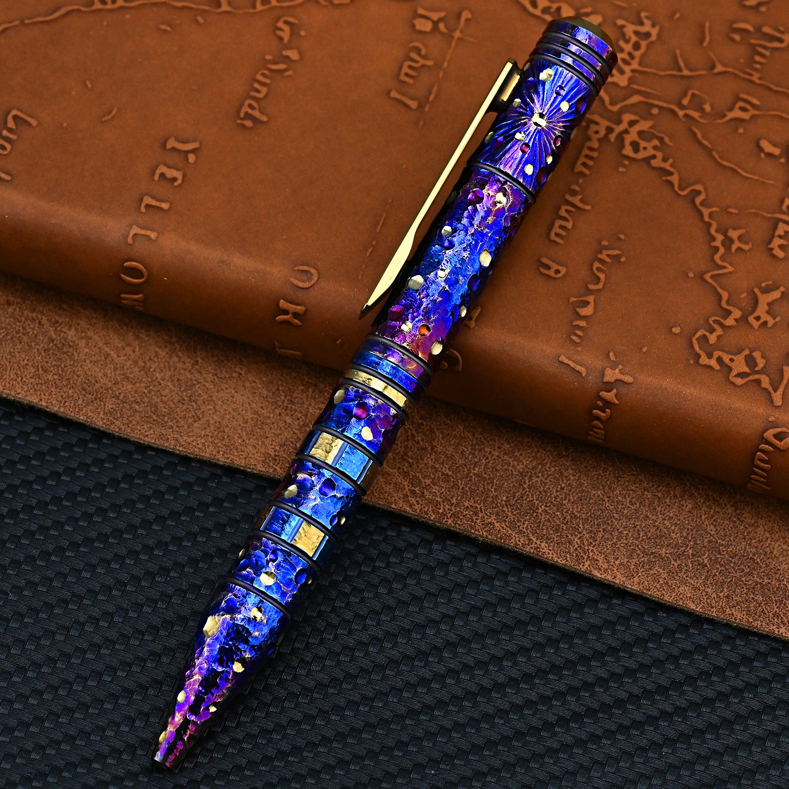Star Sky Hand Titanium Alloy Pen With Collection Writing Multi-functional Portable Outdoor EDC Tools