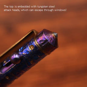 Titanium Alloy Tactical Pen Hand Carved Star Sky Limited Edition Tungsten Pen Decompression EDC Metal Signature Neutral Pen