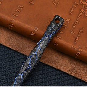 Hand Carving Stone pattern Titanium Alloy Multi-Function Crowbar  Opener Outdoor Crowbar EDC