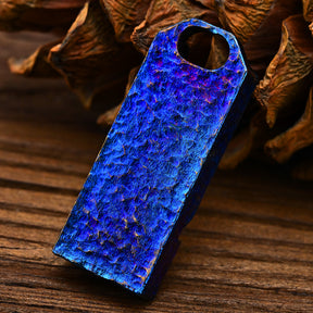 Limited Edition Titanium Alloy Whistle Double Tube High Audio  Hand Carved Starry Sky EDC Outdoor Survival Referee Whistle