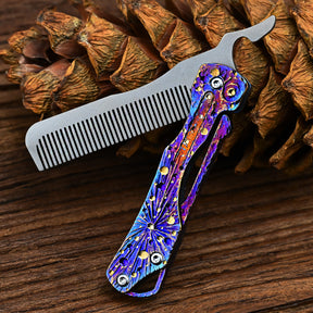 Star Sky Hand Titanium Alloy Tactical Pen Multifunctional Window Breaker Writing Pen Tool Business Signature Writing Pen EDC