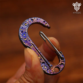 Limited Starry Sky Version Titanium Alloy Outdoor Multi-Functional Keychain Mini Knife Portable