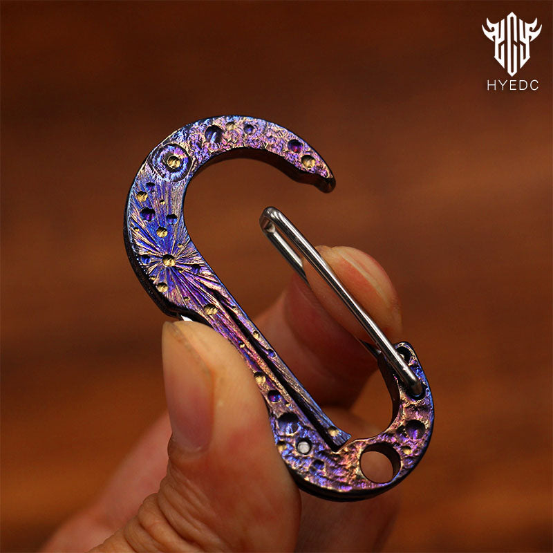 Limited Starry Sky Version Titanium Alloy Outdoor Multi-Functional Keychain Mini Knife Portable