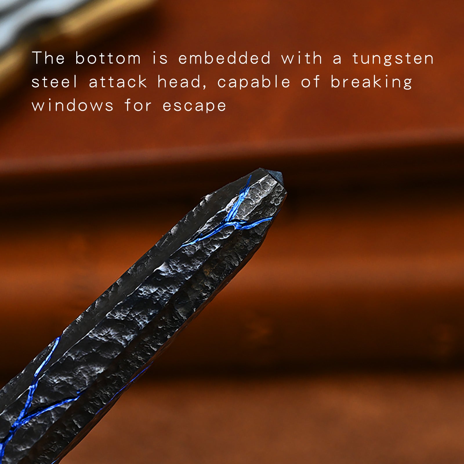 HCYEDC Limited Edition Titanium Alloy Tactical Pen Hand Carved Stone Grain Metal Signature Neutral EDC Split Rock Pen Pen Body Using Design for Writing Tactical Defense Emergency Defense Escape