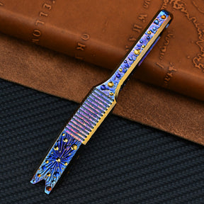 Star Sky Edition Titanium Alloy Crowbar Multifunctional EDC Tool Bottle Opener Pry Window Breaker Portable Keychain EDC