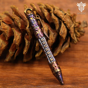Titanium Alloy Tactical Pen Hand Carved Star Sky EDC Limited Edition Metal Signature Neutral Pen