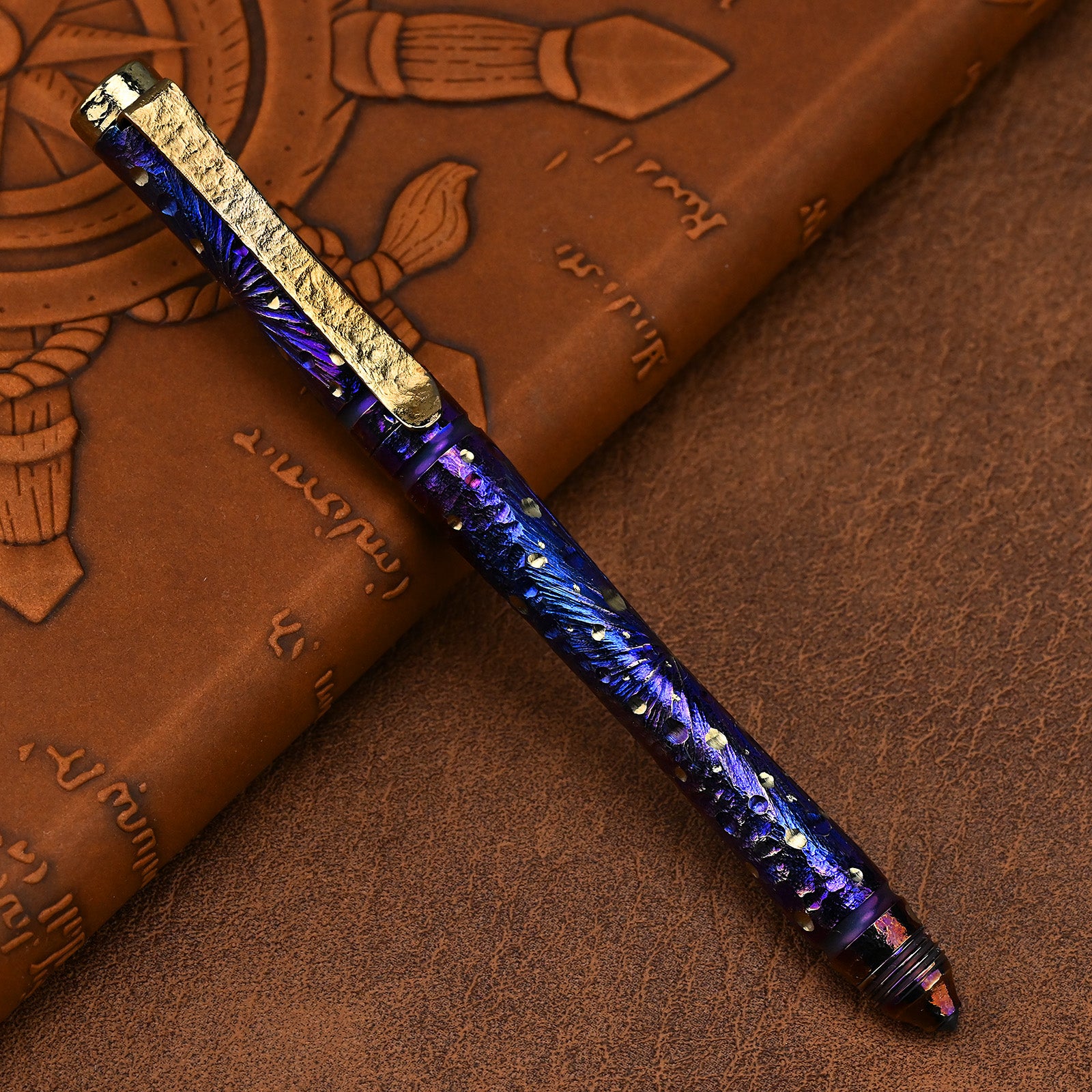 Starry Edition Titanium Portable Decompression Signature Pen Personalizes Self-defense EDC Broken Window High-end Tactical Pen