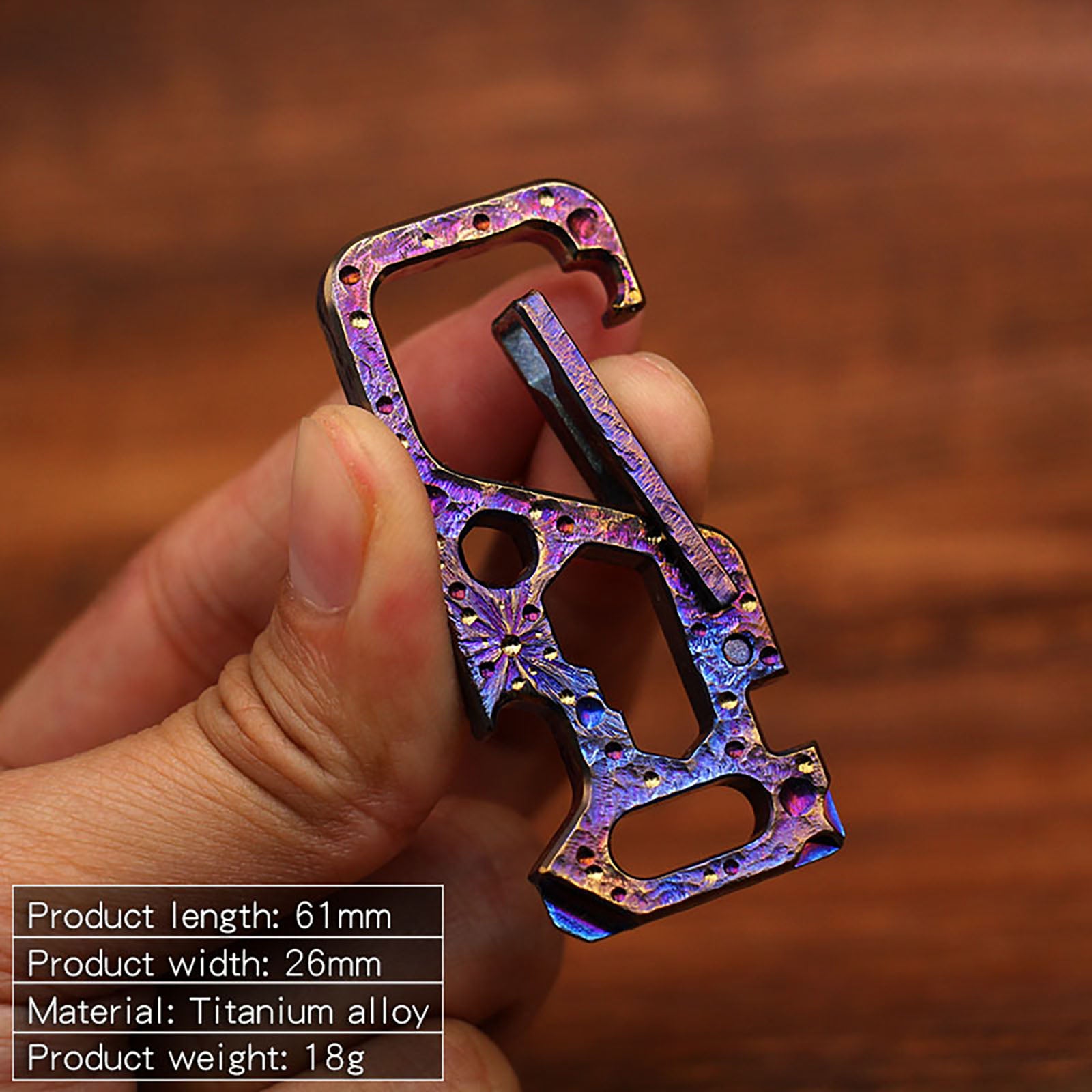 Star Sky Limited Edition Titanium Alloy Key Chain EDC Multi-Function Car Bottle Opener Men's Pendant Key Chain