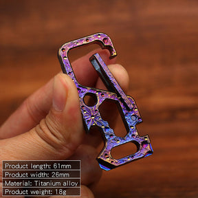 Star Sky Limited Edition Titanium Alloy Key Chain EDC Multi-Function Car Bottle Opener Men's Pendant Key Chain