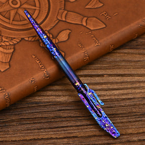 Titanium Hand Starry Sky TextureTitanium Alloy Art Knife Keychain Portable Disassembly Tool EDC