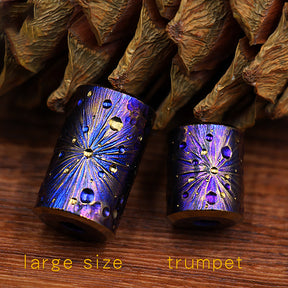Star Sky Limited Edition Colorful Titanium Alloy Knife Beads Paracord Umbrella Rope Bead DIY Pendant