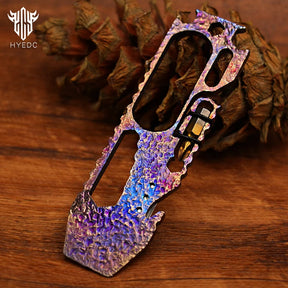 Limited Edition Titanium Alloy Multi-Function Screwdriver Crowbar Bottle Opener Outdoor Crowbar Hand Carving Starry Sky EDC