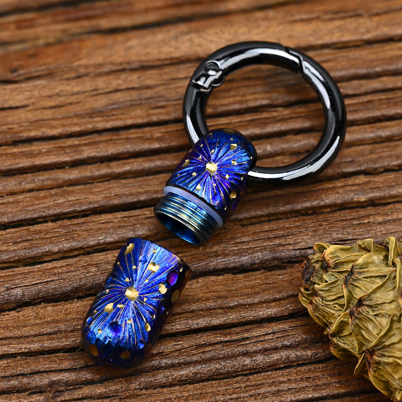 Star SkLimited Edition Portable Small Titanium Alloy Sealed Bottle Waterproof Box Medicine Bottle Outdoor EDC First-Aid Supplies