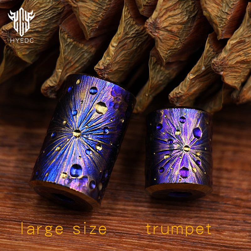 Star Sky Limited Edition Colorful Titanium Alloy Knife Beads Paracord Umbrella Rope Bead DIY Pendant