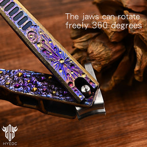 Starry Sky Limited Edition Titanium Alloy Nail Clippers Anti-Splash High-End Fingernail Cutter for Outdoor Camping EDC Tool