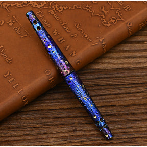 Star Sky Limited EditionTitanium Alloy Tactical Pen Hand Carved  Pen Metal Signature Neutral Pen  EDC