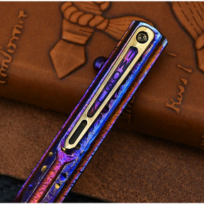 Star Sky Hand CarvedTitanium Alloy Bolt Type Tactical Pen Camping Multi-functional Self-defense Break Windows Pen Signature Pen