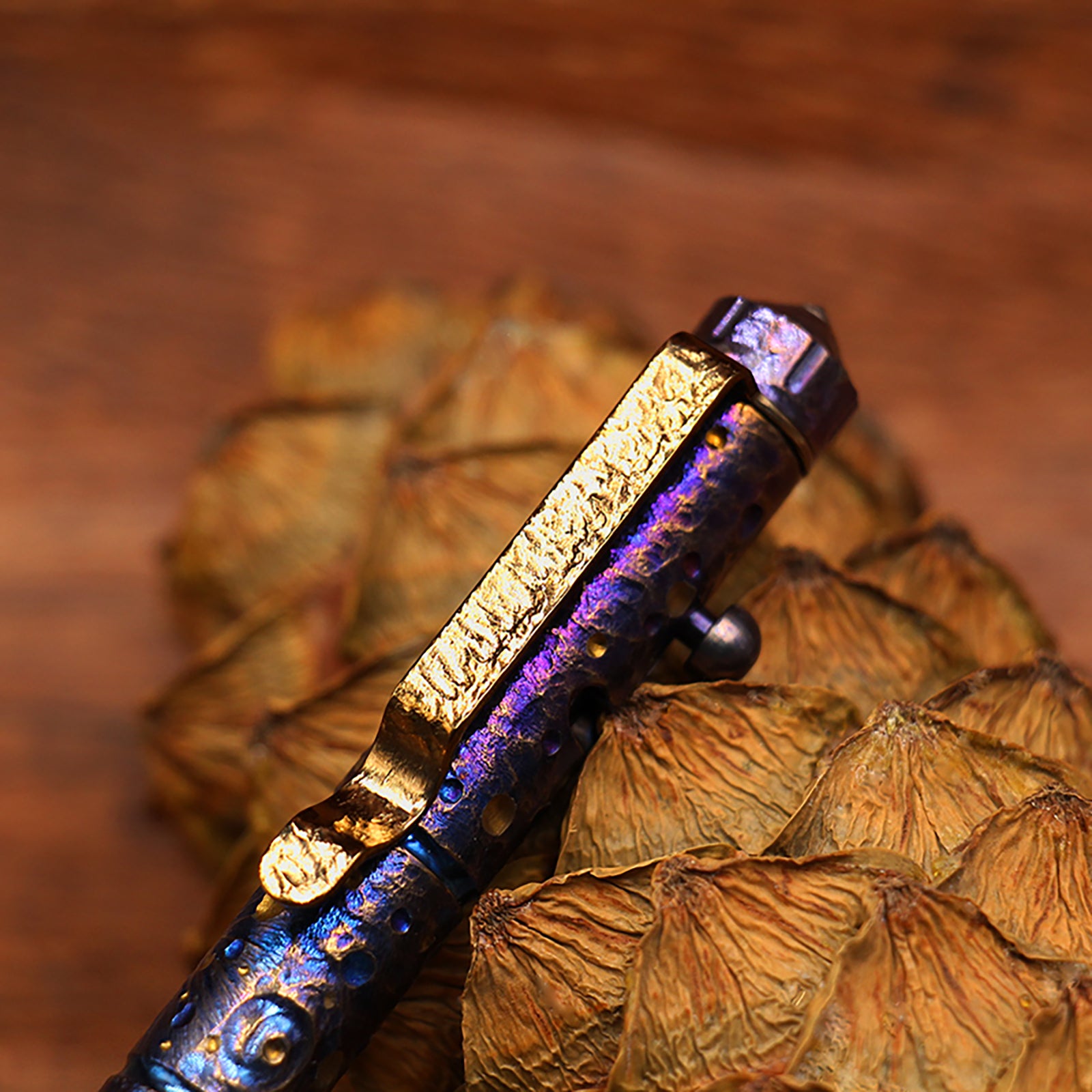 Titanium Alloy Tactical Pen Hand Carved Star Sky Limited Edition Tungsten Pen Decompression EDC Metal Signature Neutral Pen