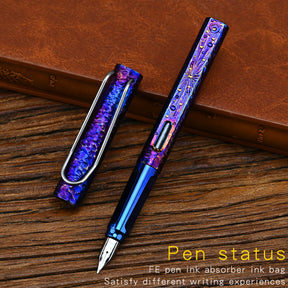 Handmade Starry Sky Limited Edition Titanium Alloy Pen Signature Pen Gel Pen Heavy Handle Pen EDC