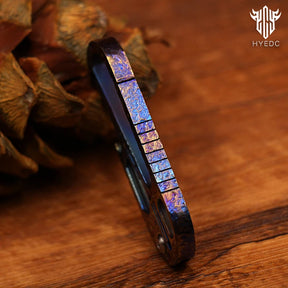 Star Sky Limited Starry Sky Version Titanium Alloy Outdoor Multi-Functional Keychain Mini Damascus Knife Portable