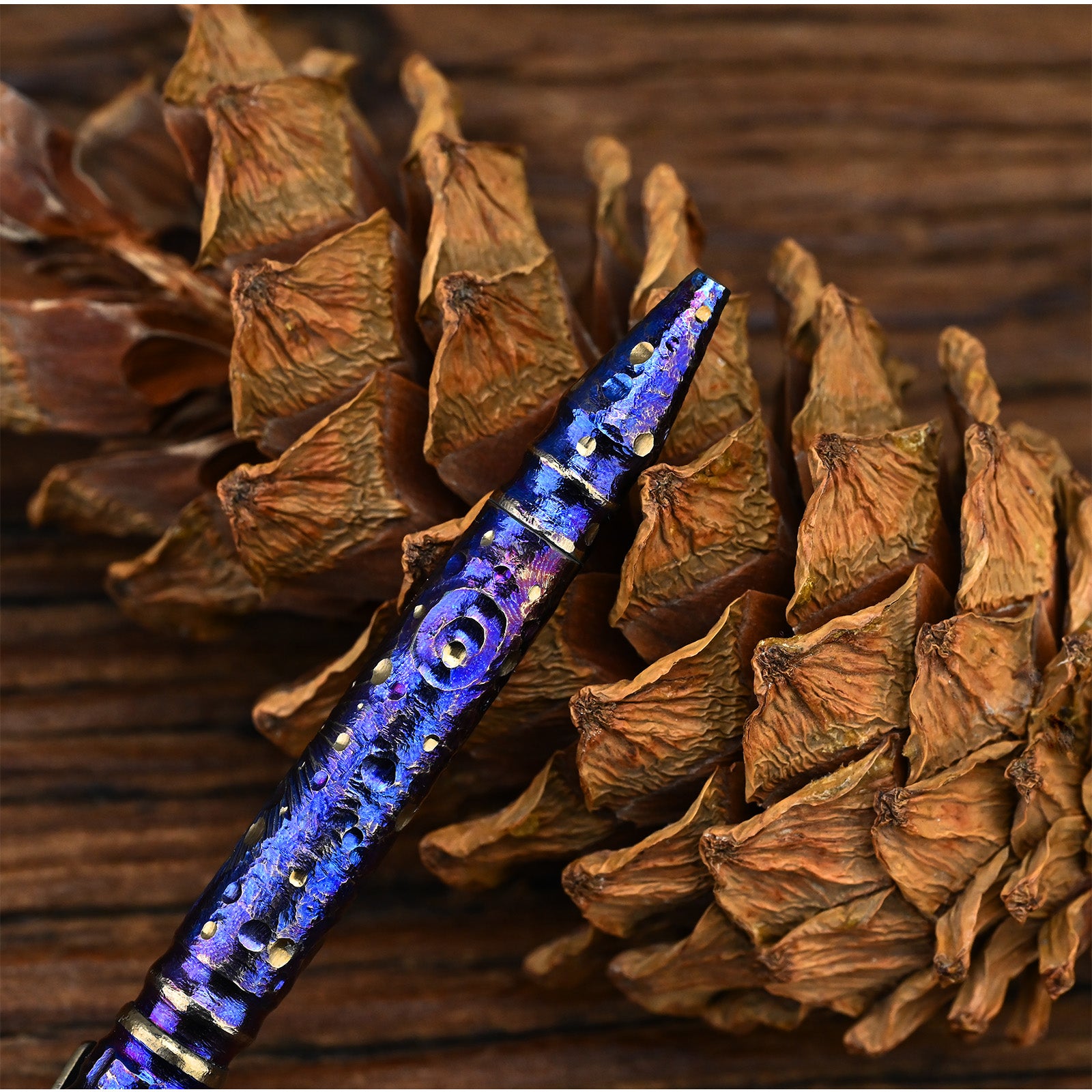 Titanium Alloy Tactical Pen Hand Carved Star Sky Limited Edition Metal Signature Neutral Outdoor Stationery EDC