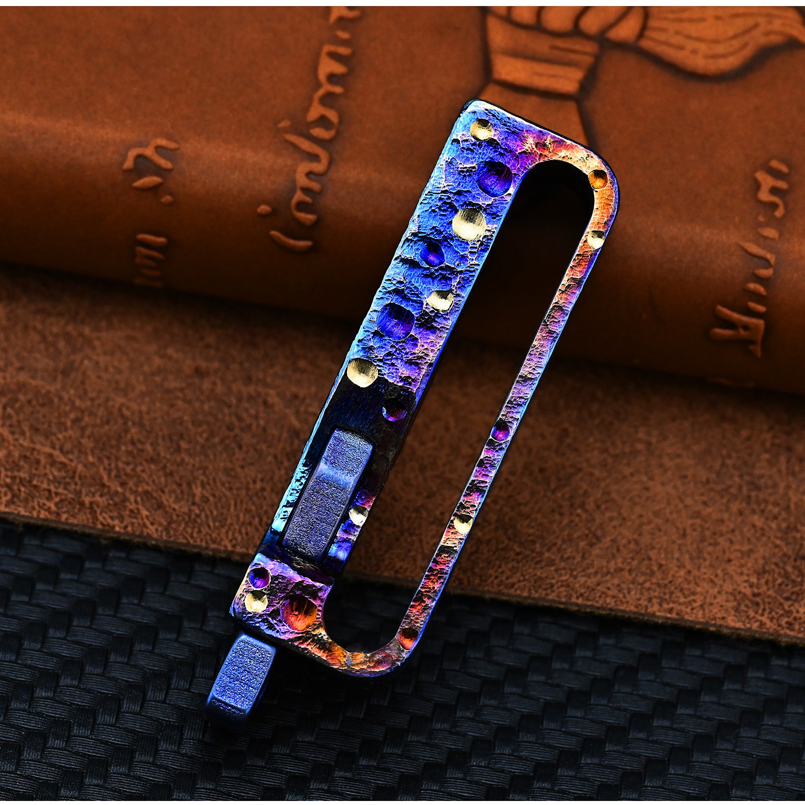 Star Sky Limited Titanium Waist Belt Buckle Titanium Alloy Keychain Portable EDC Outdoor Tool Corrosion Resistant Everyday Carry