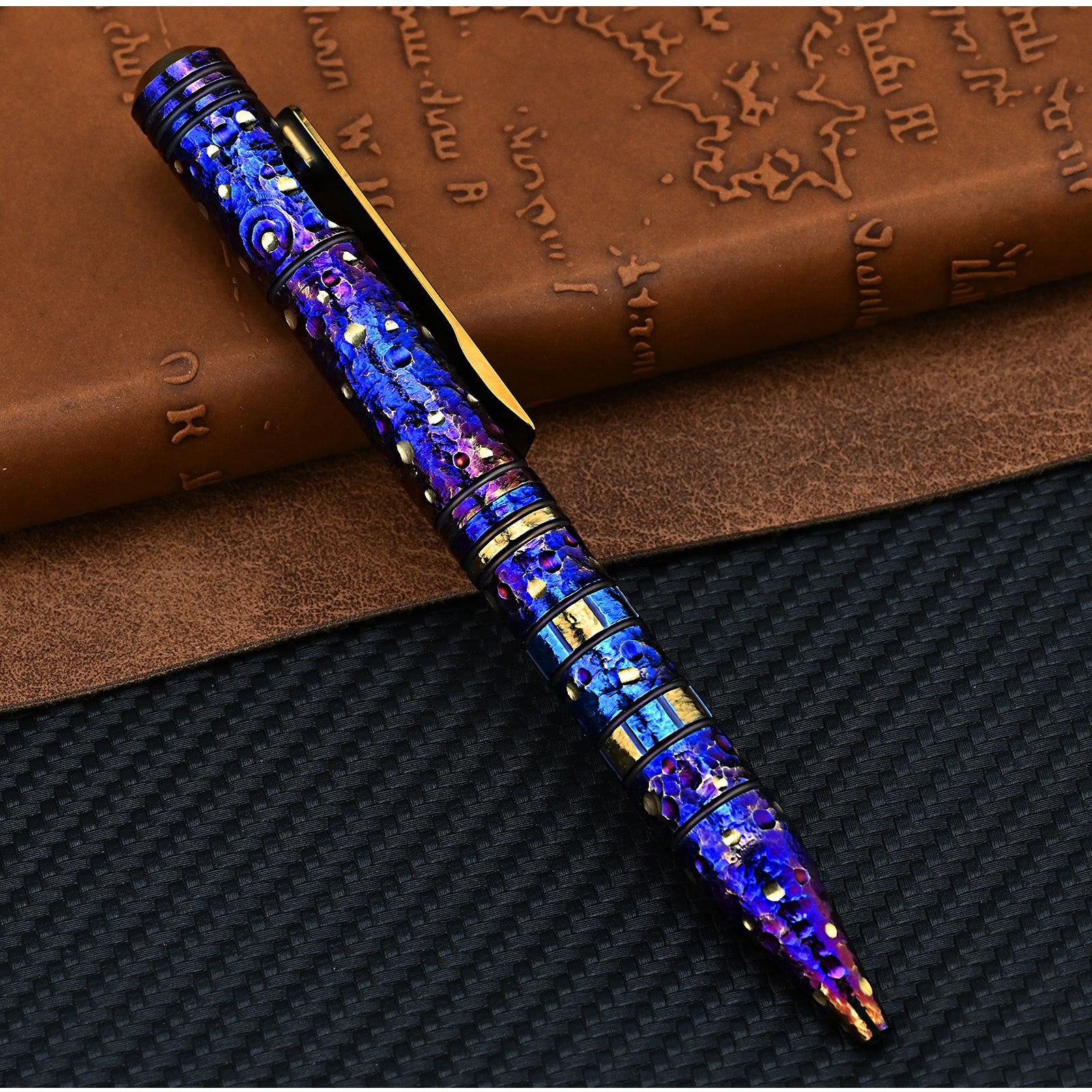 Star Sky Hand Titanium Alloy Pen With Collection Writing Multi-functional Portable Outdoor EDC Tools