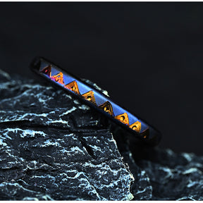 Hand CarvingTitanium Alloy Ring Anti-Lost360 Degree Rotating Key Chain Universal Joint Accessories Car Key Circle Waist