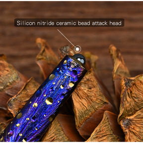 Star Sky Titanium Alloy Tactical Pen High-End Business Students Retro Titanium Black Writing Pen For Gift EDC